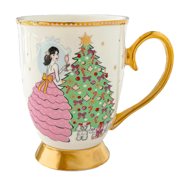 A Sparkling Christmas Mug  - Ivory