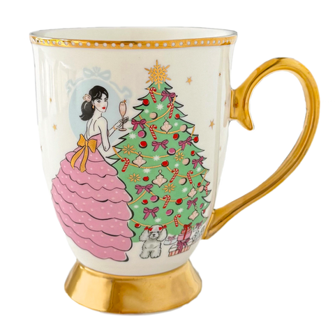 A Sparkling Christmas Mug  - Ivory