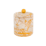 White Celestite Candle - Pomegranate