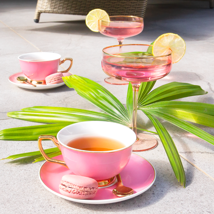 Teacup & Saucer Candy Pink