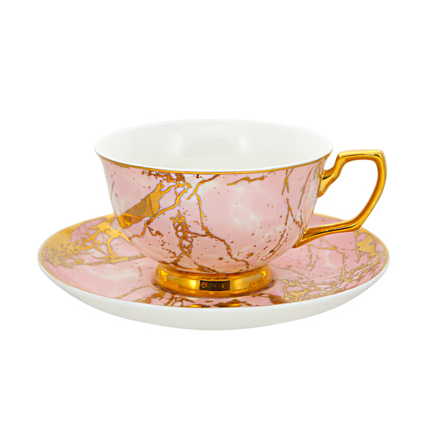 Teacup & Saucer Rose Quartz