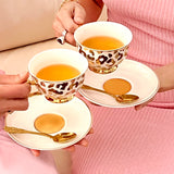 Teacup & Saucer Louis Leopard Gold