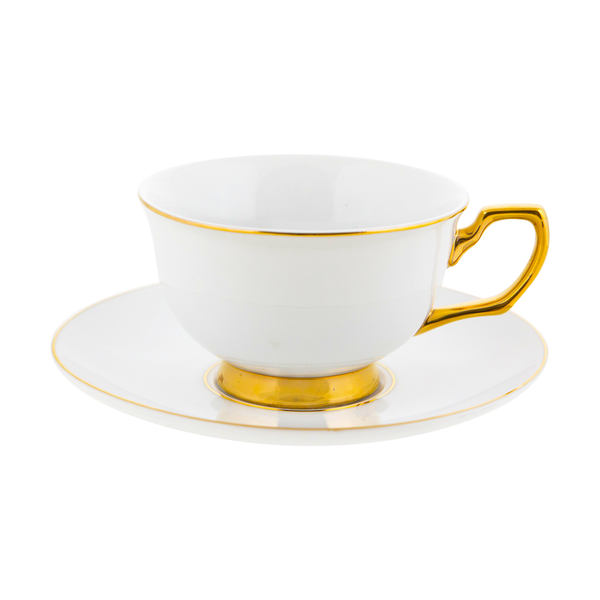 Teacup & Saucer Ivory