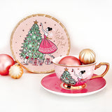 Teacup & Saucer La Belle Noel