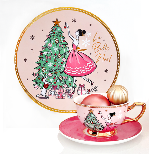 Teacup & Saucer La Belle Noel