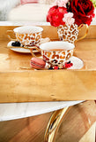 Teacup & Saucer Louis Leopard Gold