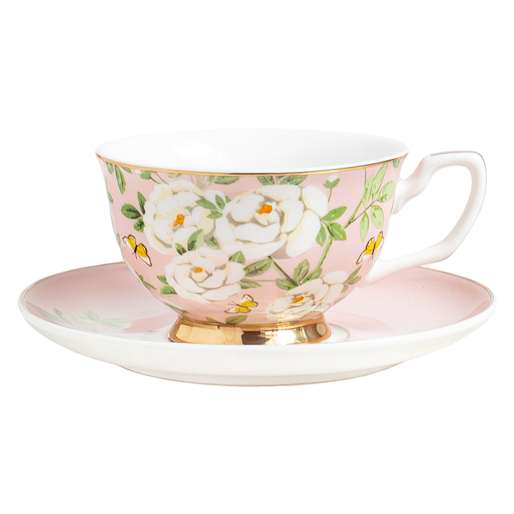 Teacup & Saucer Peony Garden