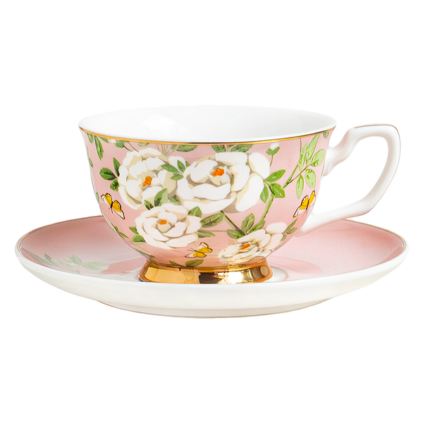 Teacup & Saucer Peony Garden