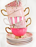 Teacup & Saucer Candy Pink