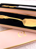 Vintage Cake Server Gold