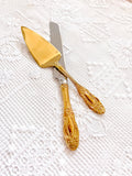 Vintage Cake Knife Gold