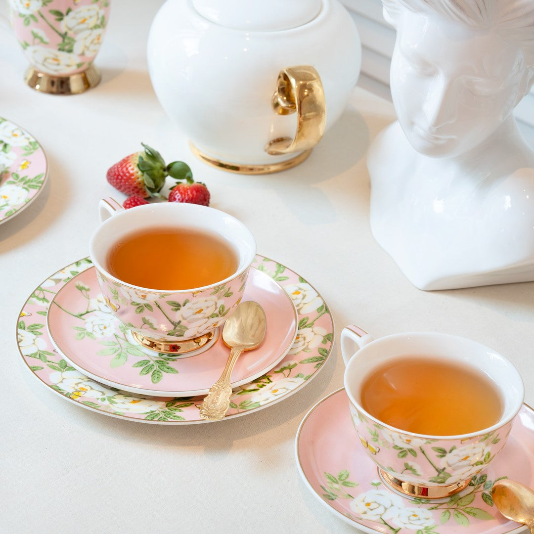 Teacup & Saucer Peony Garden