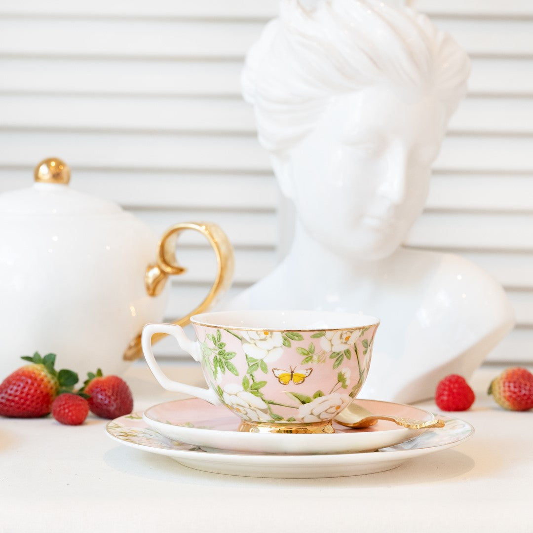 Teacup & Saucer Peony Garden