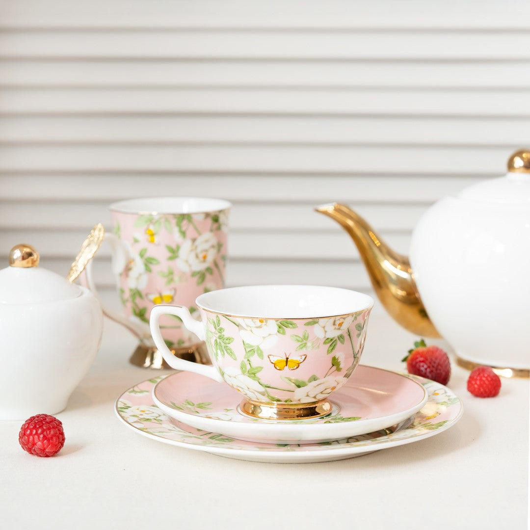 Teacup & Saucer Peony Garden