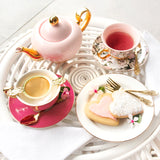 Teacup & Saucer Candy Pink