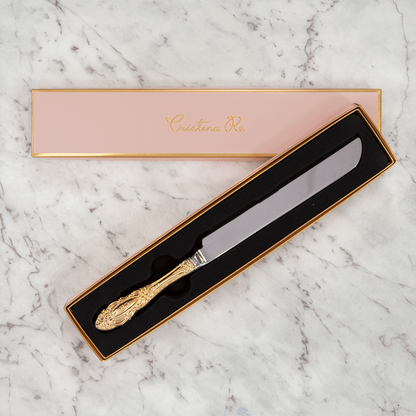 Vintage Cake Knife Gold