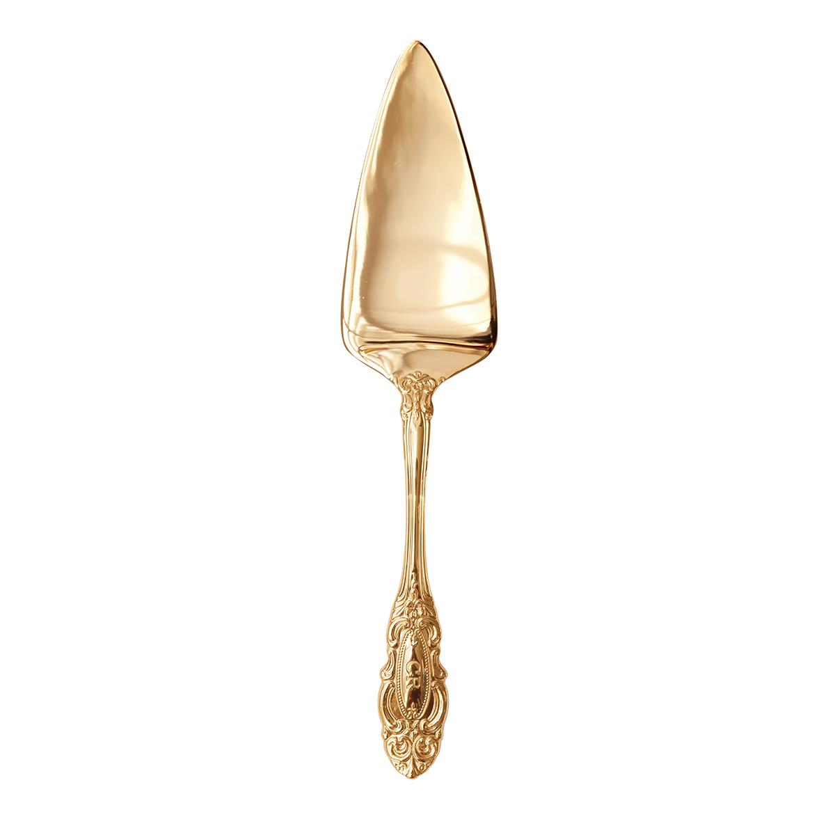 Vintage Cake Server Gold