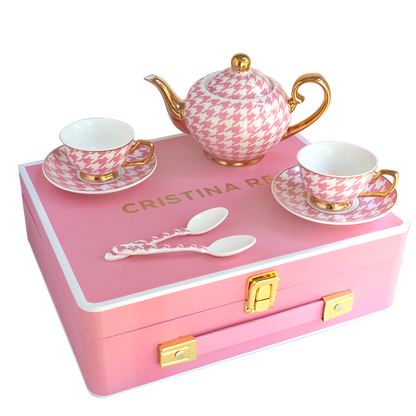 Petite Tea Set Houndstooth