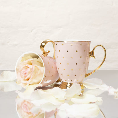 Mug Polka Gold Blush