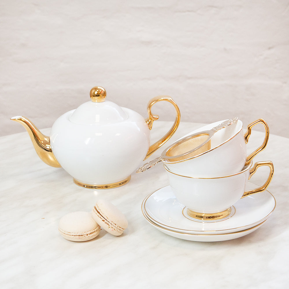 Teacup & Saucer Ivory