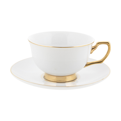 Teacup & Saucer Ivory